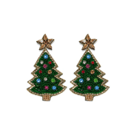 Vestopazzo Orecchini Natale Albero Glitter