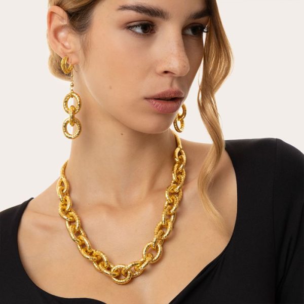 COLLANA SNAKE IN OTTONE