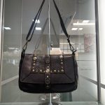 Borsa a Tracolla "Urban Stud" in Pelle Martellata