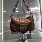Borsa a Spalla in Vera Pelle Intrecciata “Eleganza Vintage”