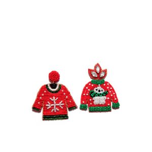 Coppia Orecchini Di Natale, Maglione di Natale